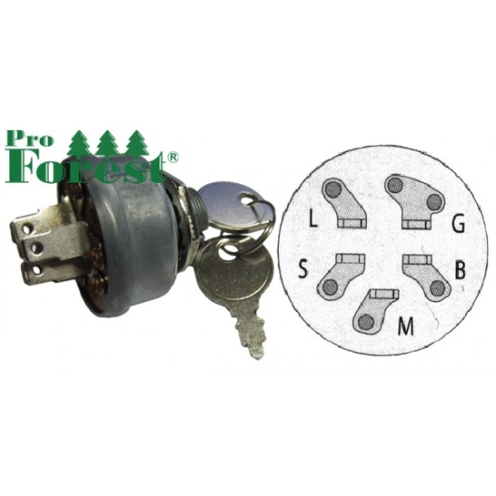  Virtalukko 5-napainen