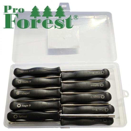  Pienkoneiden kaasuttimen säätötyökalusarja (10-osainen)