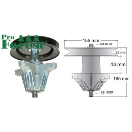  Laakeripesä MTD 42"-leikkuulaite