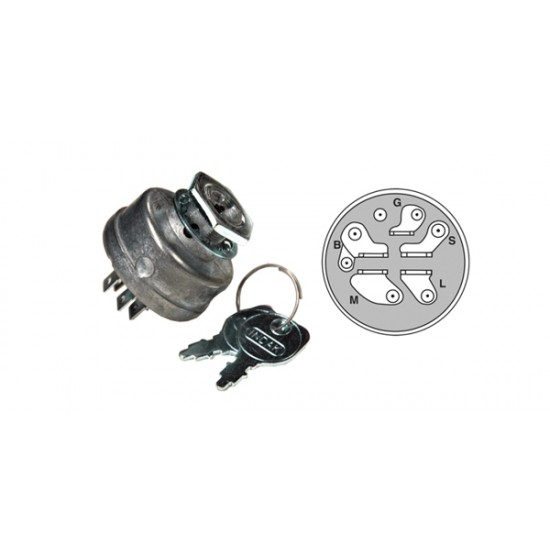  Virtalukko 5-napainen