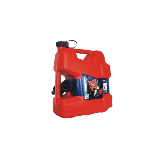 Polttoainekannu 15L Husqvarna, ylitäytönestimellä