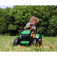 John Deere Ground Force 12V akkutraktori + kärry